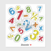 STICKER LES MATHS LA SEULE MATIÈRE QUI COMPTE (Feuille)