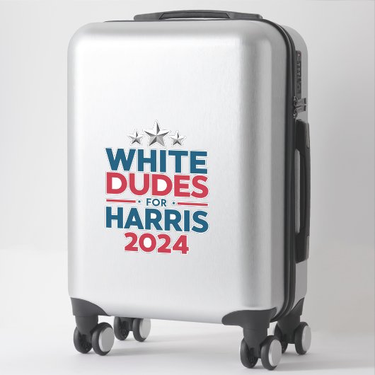 Sticker Les Mecs Blancs De L'Élection Harris-2024 (Sur valise)