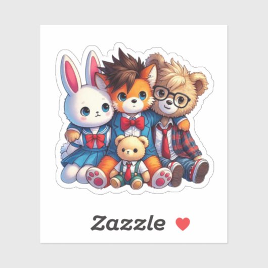 Sticker Les meilleurs amis (Feuille)