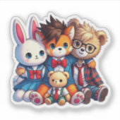 Sticker Les meilleurs amis (Devant)