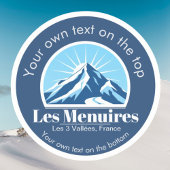 Sticker Les Menuires trois Vallées France