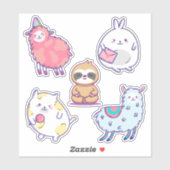 Sticker Les mignons animaux (Feuille)