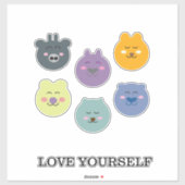 Sticker Les mignons animaux (Feuille)