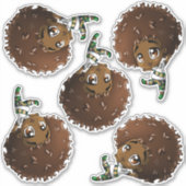 Sticker Les mignons garçons afro-américains (Devant)