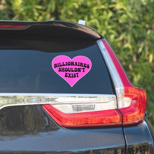 Sticker Les milliardaires ne devraient pas exister (Côté voiture)