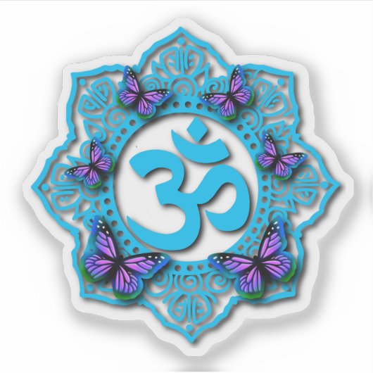 Sticker Les monarques | ohm symbole zen | (Devant)