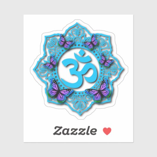 Sticker Les monarques | ohm symbole zen | (Feuille)