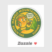 Sticker Les Montagnards de Mangue Atteignent le Sommet (Feuille)