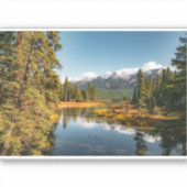 Sticker Les montagnes rocheuses (Devant)