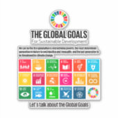 Sticker Les objectifs mondiaux (Devant)