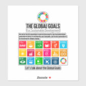Sticker Les objectifs mondiaux (Feuille)