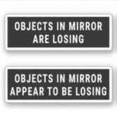 Sticker Les Objets En Miroir Perdent (Devant)