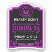 Sticker Les odeurs essentielles d'huile (Recto)
