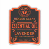 Sticker Les odeurs essentielles d'huile (Devant)