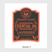 Sticker Les odeurs essentielles d'huile (Feuille)