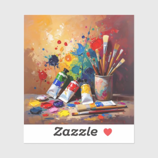 Sticker Les outils de l'imagination – Art de l'espace de t (Feuille)