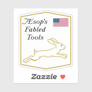 Sticker Les outils fabuleux d'Ésope : marque Hare