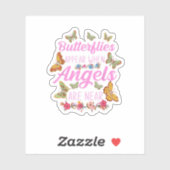 Sticker Les Papillons Apparaissent Lorsque Les Anges Sont (Feuille)