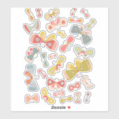 Sticker Les papillons Pastel amusants (Feuille)