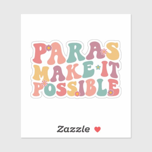 Sticker Les Paras Rendent Possible (Feuille)