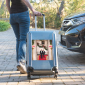 Sticker Les pas de Noël Président Donald Trump & Melania (Valise Insitu)