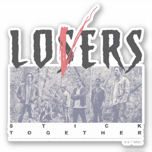 Sticker Les perdants s'accrochent (Devant)