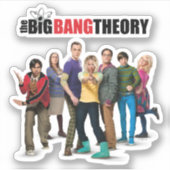 Sticker Les personnages de la théorie du Big Bang (Devant)