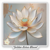 Sticker "Les pétales de Lotus se déplient" (Devant)