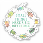 Sticker Les petites choses font une grande différence Beet (Devant)