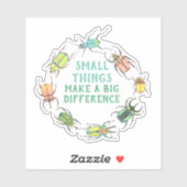 Sticker Les petites choses font une grande différence Beet (Feuille)