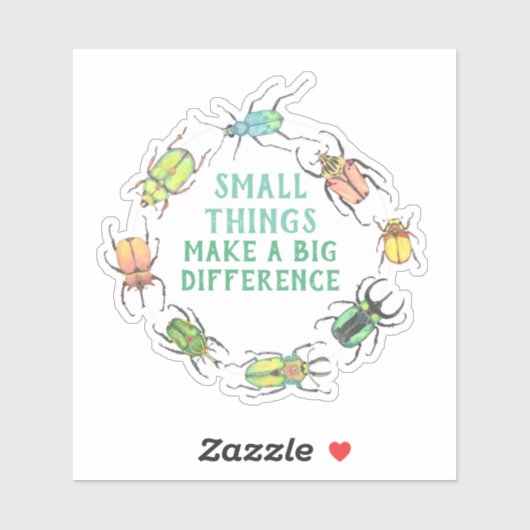 Sticker Les petites choses font une grande différence Beet (Feuille)