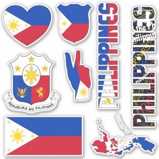 Sticker Les Philippines Extraordinaires Forment les symbol (Devant)