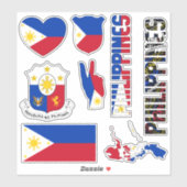 Sticker Les Philippines Extraordinaires Forment les symbol (Feuille)