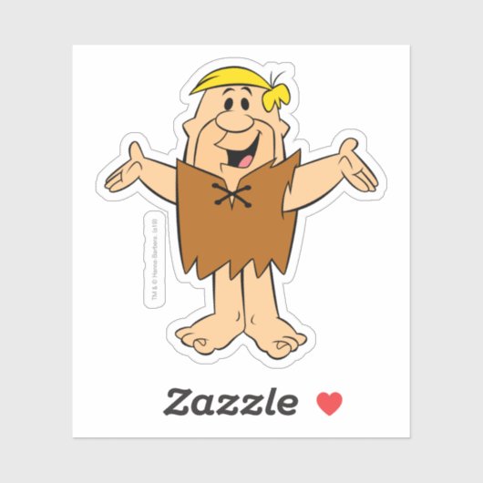 Sticker Les Pierrafeu | Barney Rubble (Feuille)