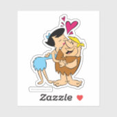 Sticker Les Pierrafeu | Betty Kissing Barney (Feuille)