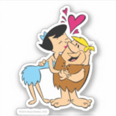 Sticker Les Pierrafeu | Betty Kissing Barney (Devant)