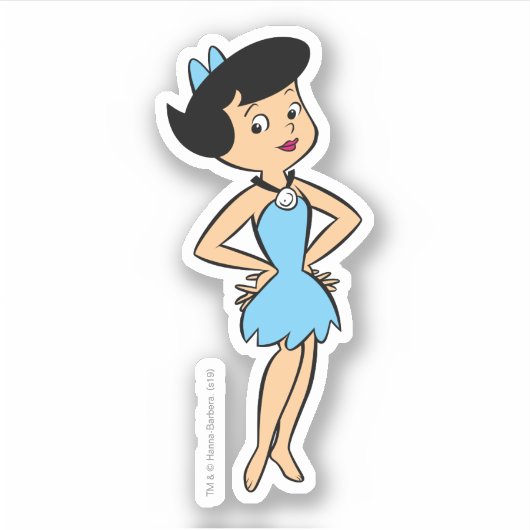 Sticker Les Pierrafeu | Betty Rubble (Devant)