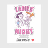 Sticker Les Pierrafeu | Betty & Wilma - La nuit des dames (Feuille)