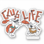Sticker Les Pierrafeu | Fred & Barney - Club Life (Devant)