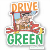 Sticker Les Pierrafeu | Fred & Barney - Drive Green (Devant)