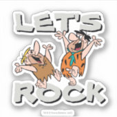 Sticker Les Pierrafeu | Fred & Barney - Let's Rock (Devant)