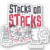 Sticker Les Pierrafeu | Fred & Barney - Stacks on Stacks (Devant)