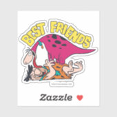 Sticker Les Pierrafeu | Fred & Dino - Les meilleurs amis (Feuille)