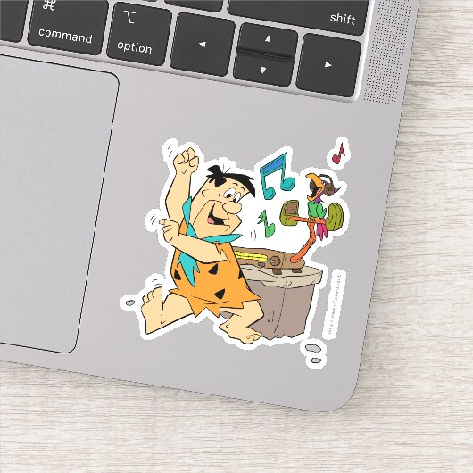 Sticker Les Pierrafeu | Fred Flintstone Dancing (Détail)
