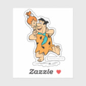 Sticker Les Pierrafeu | Fred & Pebbles Flintstone (Feuille)