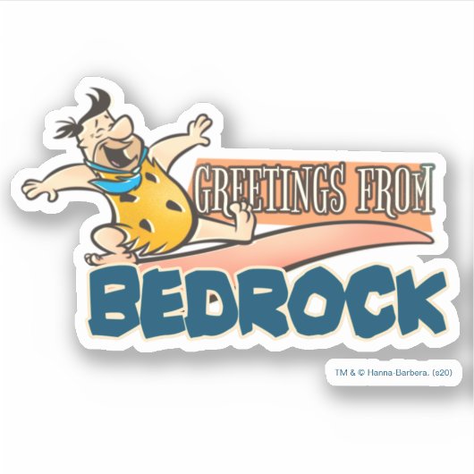 Sticker Les Pierrafeu | Fred - Salutations De Bedrock (Devant)