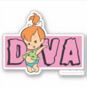 Sticker Les Pierrafeu | Galets - Little Diva (Devant)