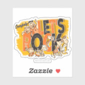 Sticker Les Pierrafeu | Tout le monde Rock (Feuille)