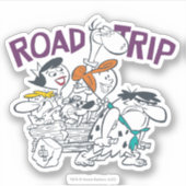 Sticker Les Pierrafeu | Voyage routier (Devant)