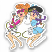 Sticker Les Pierrafeu | Wilma & Betty Rock Stars (Devant)